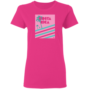 Miami Vice/ 80's (Pink) Ladies' T-Shirt