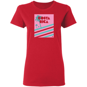 Miami Vice/ 80's (Pink) Ladies' T-Shirt