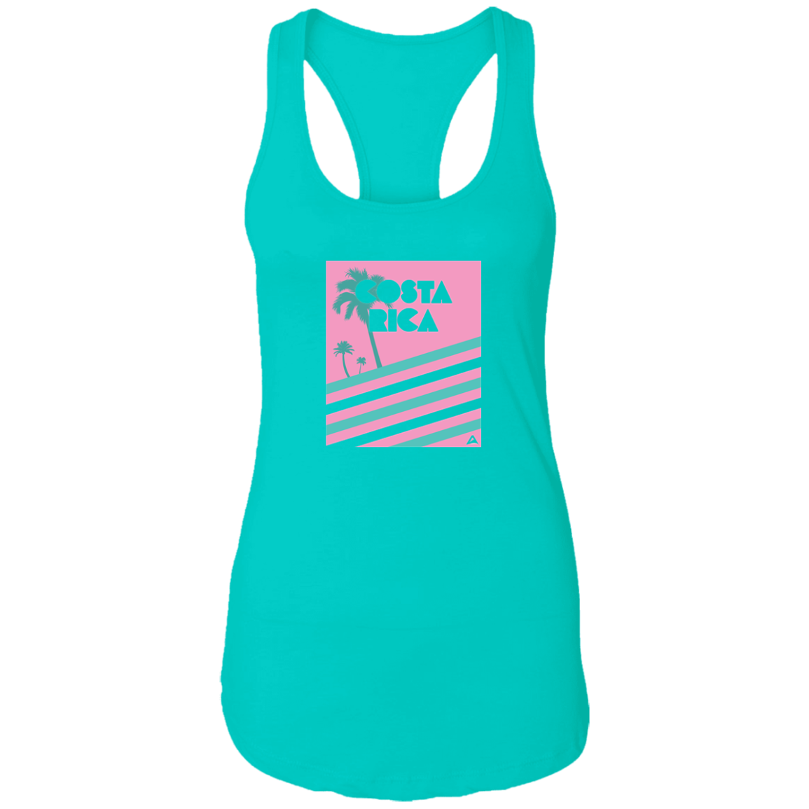 Miami Vice/ 80's (Pink) Ladies Racerback Tank