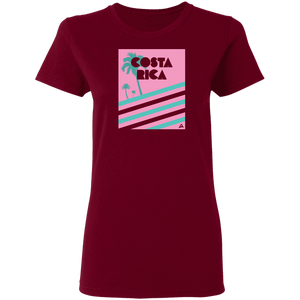 Miami Vice/ 80's (Pink) Ladies' T-Shirt